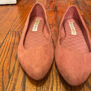 Pink Pointy Ballet Flats